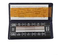 Bloc d'échantillon de rugosité, pour la comparaison de finition Ra Shell 125 à l'ensemble standard 6 pièces de protection dans le kit compatible avec moulin (meulage externe)