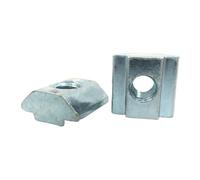 Bloc d'écrou coulissant en T, écrous carrés M3 M4 M5 M6 for connecteur d'extrusion de fente de profil en aluminium 2020, 50 pièces(M6)
