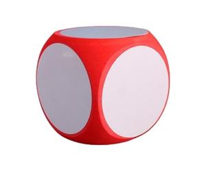 Bloc d'effacement à Sec - Cube de Mousse Blanche, désir Les dés de Dessin | Aide à l'enseignement de la Lettre réutilisable, dés géant Douce pour la Pratique de l'écriture, Outils de Jeu écrivains