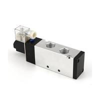 Bloc d'électrovanne pneumatique 4V210-08 avec collecteur de Base de Joint de silencieux 2/3/4/5 Positions 12/24V DC 110/220V AC Multi Option(4V210-08,AC220V)