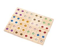 Bloc d'empilage Arc-en- - Kit de Construction en Acrylique Arc-en- - Jeu éducatif éducatif pour Le développement sensoriel - Cubes, Lisses et empilables pour Les Tout-Petits et Les