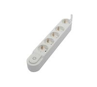 Bloc Design 5x16A avec interrupteur - 1,5m - Blanc (SCH)