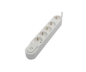 Bloc Design 5x16A avec interrupteur - 1,5m - Blanc (SCH)