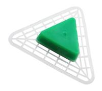 Bloc Désodorisant Triangulaire Vert pour Urinoir, Anti-éclaboussures | Plastique, Compatible Plupart des Urinoirs, pour Restaurants et Salles de Bain à Domicile