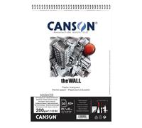 Canson-Infinity Album spiralé The Wall – 30 feuilles de papier marqueur opaque A3+ 200 g/m²