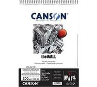 Canson Bloc 30 Feuilles Dessin Spiralé Petit Coté "The Wall" A3 220 G Blanc