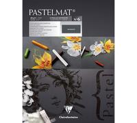Bloc dessin A3 pastelmat 12 feuilles 30x40cm anthracite N°6 - Clairefontaine