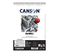 Album - CANSON - The Wall A4+ - Reliure à anneaux métalliques - 210 x 314 mm - 30 feuilles blanc