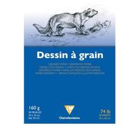 Bloc dessin Clairefontaine 24 x 32 cm - grain fin 160 g - 20 feuilles