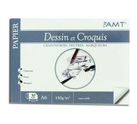 Bloc Dessin Et Croquis - A6 - 10,5 X 14,8Cm - 30 Feuilles - 150G/M2- Amt