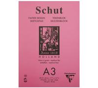 Bloc dessin Schut Clairefontaine papier petit grain blanc A3 70 feuilles