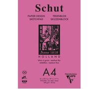 Bloc Dessin Schut Clairefontaine Papier Petit Grain Blanc A4 70 Feuilles