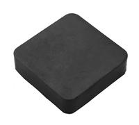 Bloc d'établi en caoutchouc pour marteau, poursuite, façonnage, poursuite des métaux, bloc d'estampage en caoutchouc noir de 10,2 cm pour la fabrication de bijoux