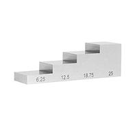 Bloc d'étalonnage de test à 4 niveaux 6 25 mm-12 5 mm-18 75 mm-25 mm en acier inoxydable 1018 pour calibrage de linéarité épais