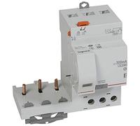 Bloc différentiel adaptable DX3 3P 400V~ - 63A - typeF 300mA - pour disj 1 module/pôle