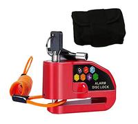 Bloc Disque Alarme Antivol Moto Bloque Disque Scooter Disc Lock avec Alarme de 110db， 2Clés，1m Câble Antivol ，1 Sac de Bloc Disque Alarme pour Moto/Vélo/Scooter