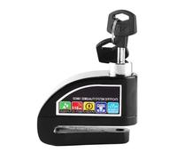 Bloc Disque Alarme Antivol Moto Bloque Disque Scooter Lock Alarme Antivol Vélo Noir