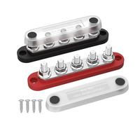 Bloc distribution puissance marine - Système bus goujons terminaux, Red Black Electrical | Jonction à vis pour les applications