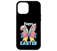 Bloc d'oreille Lapin Happy Easter Brique de Construction de Pâques Coque pour iPhone 12 Pro Max