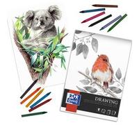 Oxford Bloc à dessin A4 25 feuilles 200 g raccourci