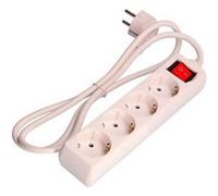 Bloc - 4 prises avec interrupteur - 16A - 3m - 41044