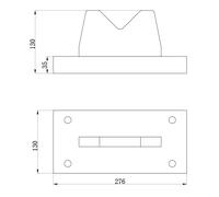 Bloc en V presses d'atelier 50 t 276 x 130 x 130mm MW Tools PBL50T