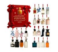 BLOC EPHEMERIDE,Calendrier de l'Avent 2025 avec parfum de luxe,24 jours de parfums ornements en acrylique,compte à rebours Enfants