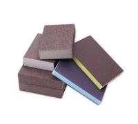 Bloc Éponge Abrasive pour Ponçage Humide ou Sec 24 Pièces | Mousse Lavable, Usage Bricolage Bois et Fibre de Verre, Atelier la Cuisine, Finition Lisse