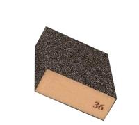 Bloc éponge de ponçage pour bois, métal, plastique et cloison sèche, grain 36-220 avec tampon en mousse abrasive lavable réutilisable pour surface, 100 x 70 x 25 mm