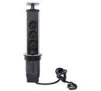 Perel BLOC ESCAMOTABLE À 3 PRISES - TERRE FRANÇAISE