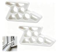 Bloc Fenetre,Bloque Fenetre 2 Pièces Sans Perçage Pour Aération Fenêtre | Bloque Fenetre Ouverte,Entrebailleur Fenetre Sans Perçage,Butoir de Fenêtre en Plastique pour Fenêtres,Portes,93 x 53 x 19 mm