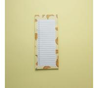 bloc frigo magnetique support en carton rigide Liste de Choses à Faire | l'encre ne pénètre pas facilement rappels rendez-vous planification des repas liste de courses Plantes Orange Foncé