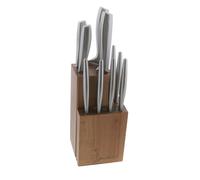 Jean Dubost Bloc de 10 couteaux de cuisine DF13A0X0X0125 inox bois G