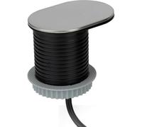 Otio – Bloc Gliss encastrable 16A avec USB A+C INOX