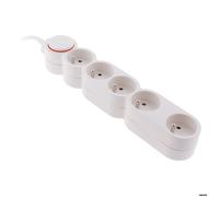 Zenitech Bloc Home 5 prises 16A 2P+T, câble 1,5 m, Blanc