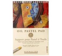 Bloc huile 16 x 24 cm 12 feuilles 340 g/m² Reliure à spirales Sennelier G