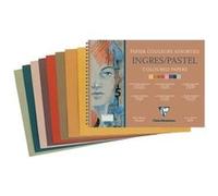 Clairefontaine - Bloc Ingres RI 30 x 40 cm 130 g/m² - Teintes vives assorties - 25 feuilles