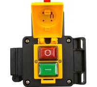 Bloc interrupteur-prise DZ08-2 230V IP54 avec arrêt d'urgence