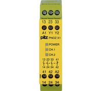 Bloc logique de sécurité PNOZ X1 24VAC/DC 3n/o 1n/c PILZ 3 NO (T), 1 NF (R) (l x H x P) 22.5 x 87 x 121 mm 1 pc(s)