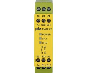 Bloc logique de sécurité PNOZ X2 24VAC/DC 2n/o PILZ 2 NO (T) (l x H x P) 22.5 x