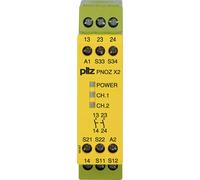 Bloc logique de sécurité PNOZ X2 24VAC/DC 2n/o PILZ 2 NO (T) (l x H x P) 22.5 x 87 x 121 mm 1 pc(s)