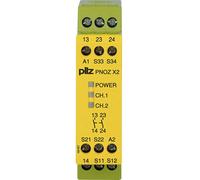 Bloc logique de sécurité PNOZ X2 24VAC/DC 2n/o PILZ 2 NO (T) (l x H x P) 22.5 x 87 x 121 mm 1 pc(s)