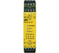 Bloc logique de sécurité PNOZ X2.7P 24VACDC 3n/o 1n/c PILZ 3 NO (T), 1 NF (R) (l x H x P) 22.5 x 94 x 121 mm 1 pc(s)