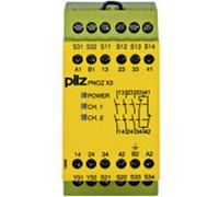Bloc logique de sécurité PNOZ X3 230VAC 24VDC 3n/o 1n/c 1so PILZ Tension de fonctionnement: 230 V/AC 3 NO (T), 1 NF (R) (l x H x P) 45 x 87 x 121 mm 1 pc(s)