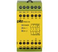 Bloc logique de sécurité PNOZ X3 24VAC 24VDC 3n/o 1n/c 1so PILZ Tension de fonctionnement: 24 V/DC 3 NO (T), 1 NF (R) (l x H x P)