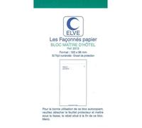 ELVE Lot de 3 Blocs Maître d'hôtel 150 x 85mm 50 Feuillets Tripli Numérotés