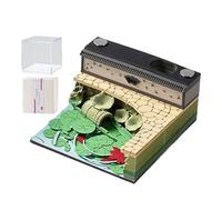 Bloc mémo 3D 2026 - 8 x 8 x 4 cm - Calendrier de bureau à détacher avec notes en papier - Idéal pour la planification, l'organisation, la gestion des rendez-vous - Parfait pour la maison, l'école, les