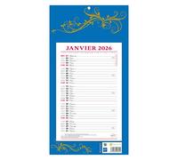 Bloc mensuel à feuillets Millésimé 2026 - 19 x 36 cm