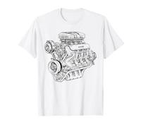 Bloc Moteur Vintage - Voiture & Mécanicien Garage Graphic Homme T-Shirt