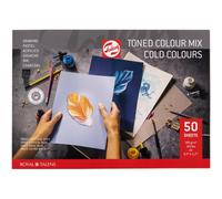 Talens Toned Colours Mix Block, A4, 50 Blatt, 180g/m²